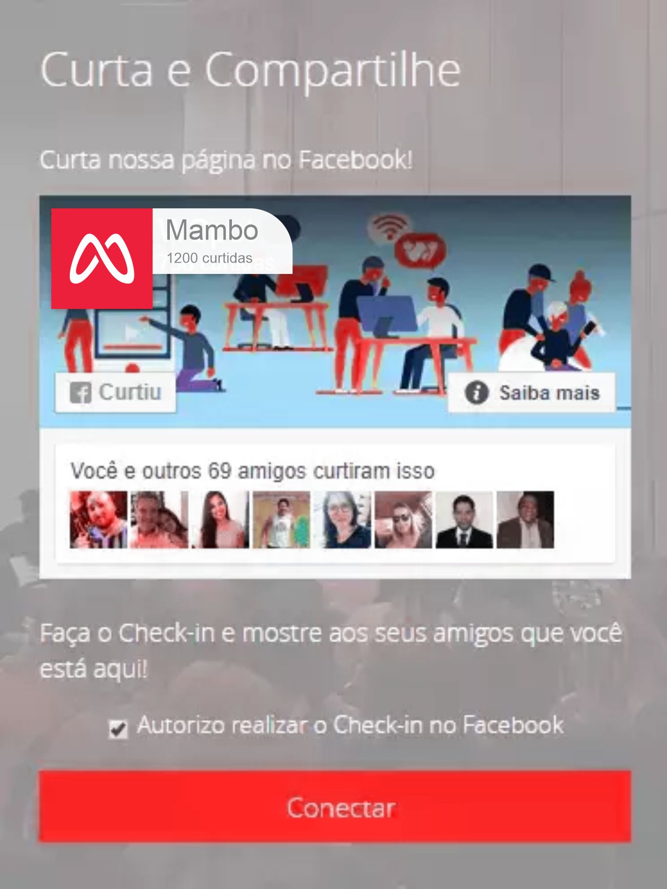 compartilhamento via wifi facebook